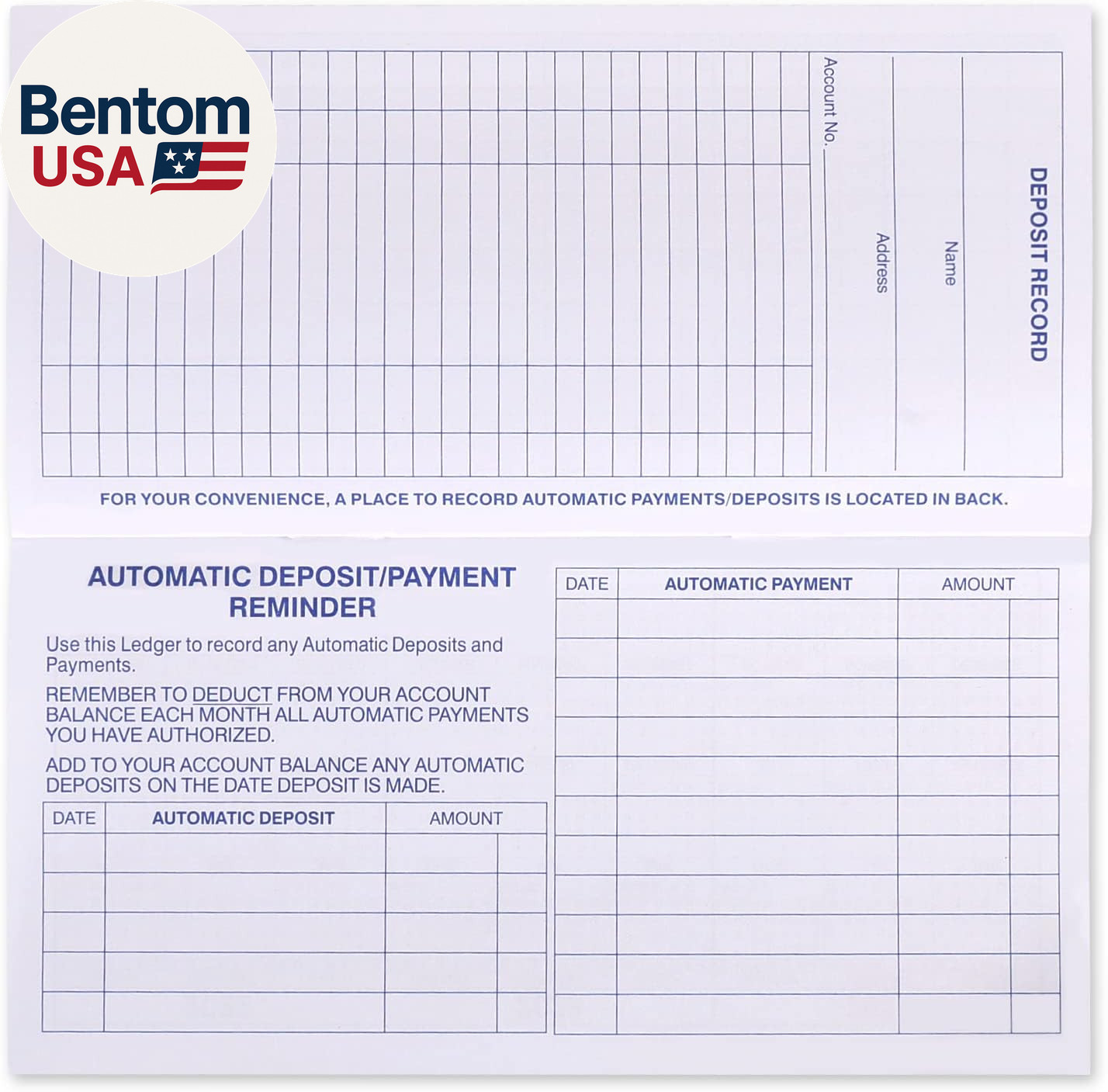 24 PCS Check Registers for Personal Checkbook, Easy to Read Checkbook Register
