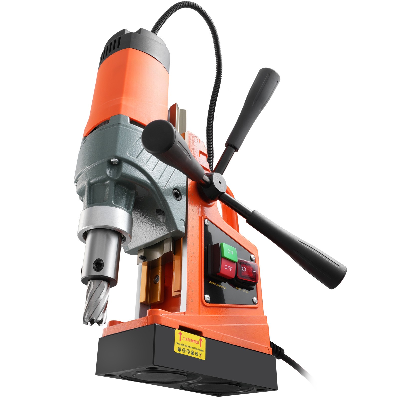 11HSS Bits Magnetic Drill 1450W 12500N Portable Mag Drill Press 850RPM 1.6″