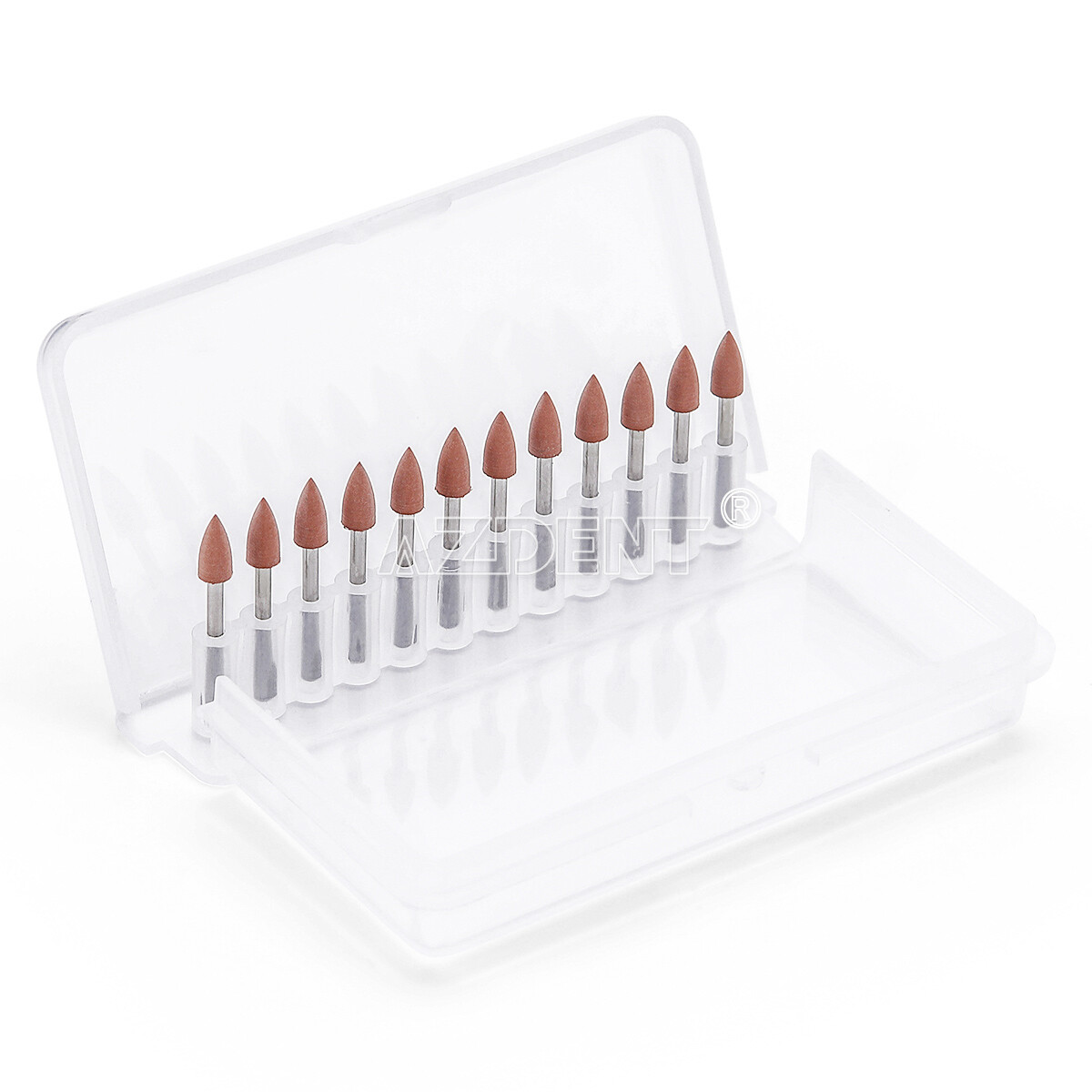 12pcs Dental Polishing Polishers Bur FG 1.6mm Mini Points Brownie Friction Grip