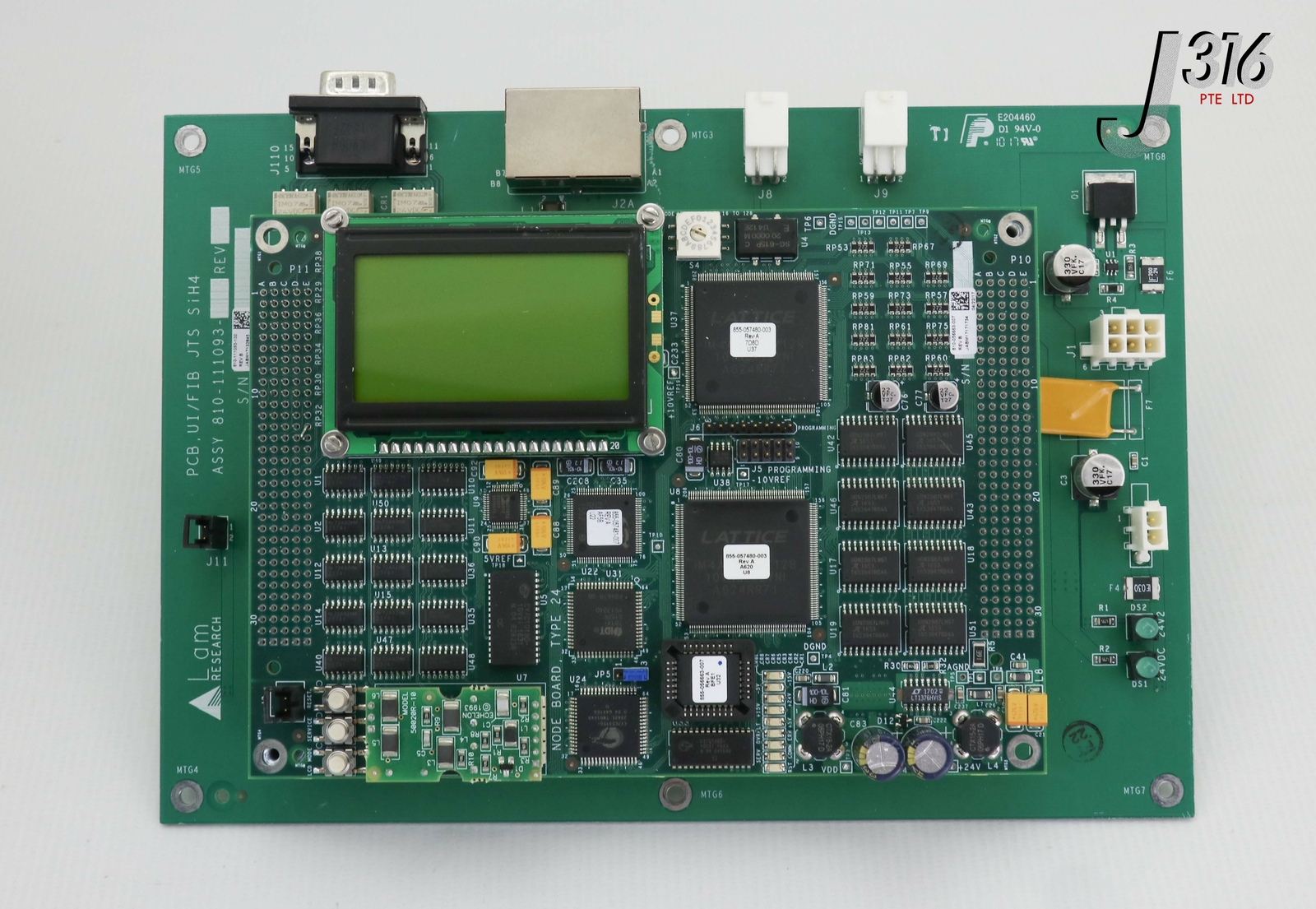 24852 LAM RESEARCH PCB, UI/FIB JTS SIH4 W/ NODE BD TYPE 24 810-111093-100