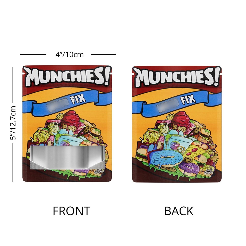 100 PCS Smell Proof Mylar Bags | 3.5g Mixed Type Food Storage Pouch USA Shipping