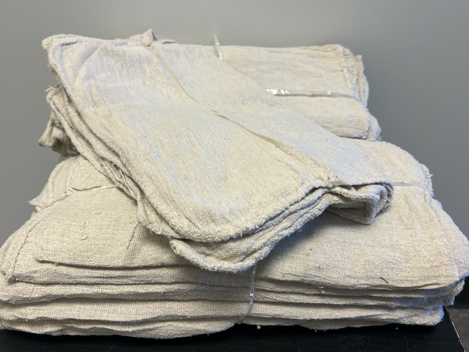 1000 PIECES NEW NATURAL INDUSTRIAL SHOP RAGS CLEANING TOWELS 13X14 inches