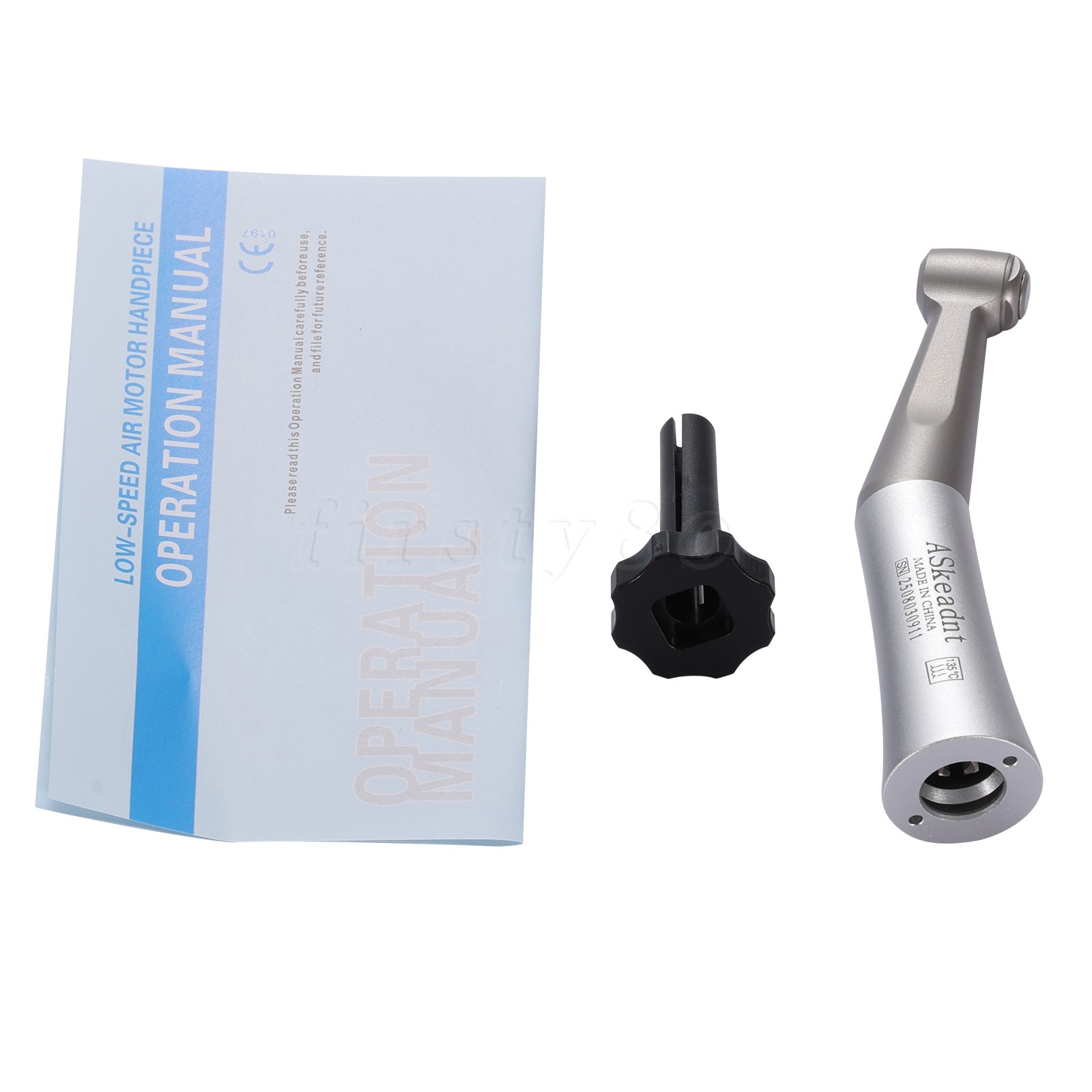 SANDENT Dental 1:1 Low Speed Handpiece Contra Angle Push Button Direct Drive