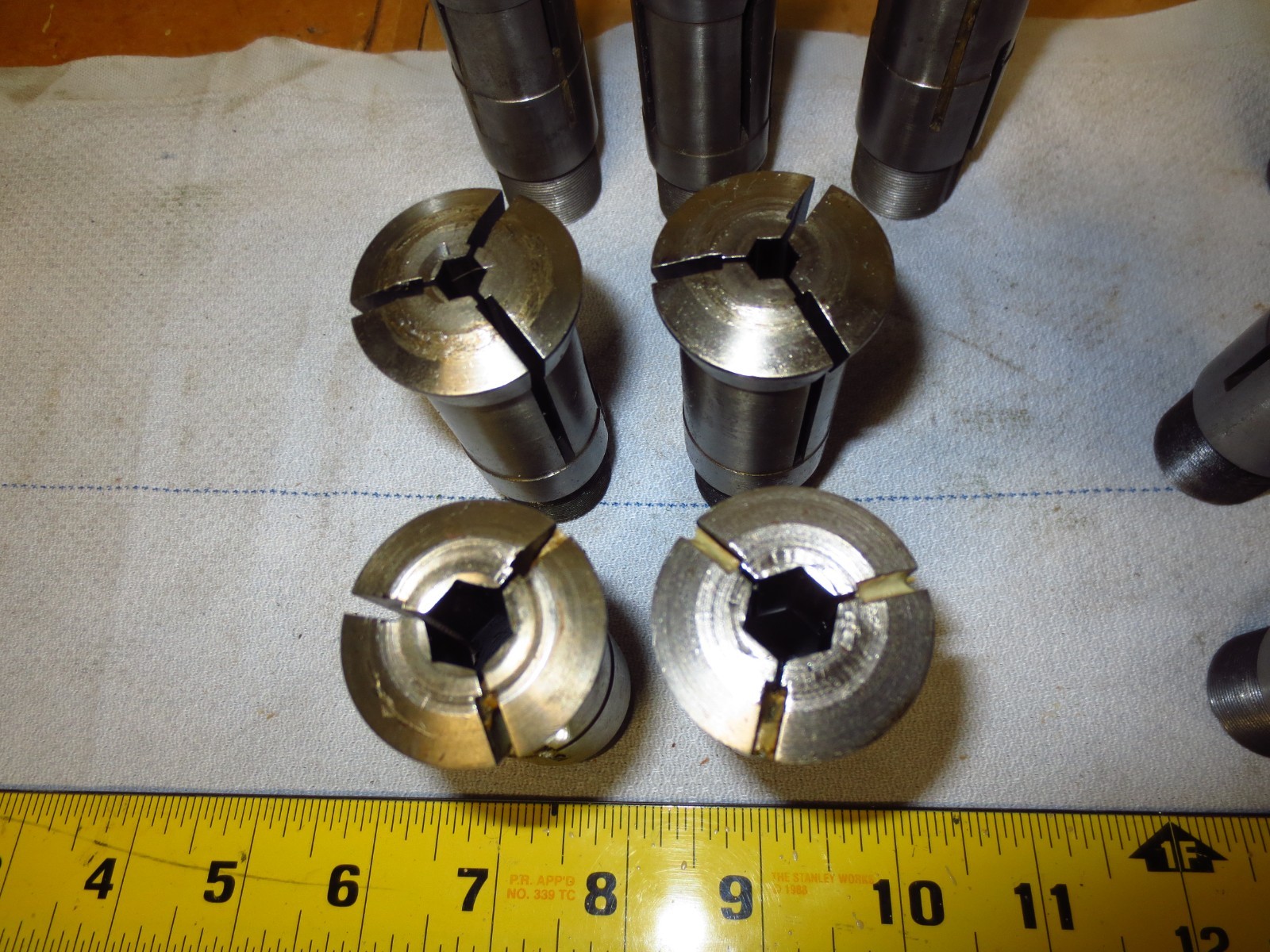 Lot of 12 S&M TD25-NS Hex, Square, Round, Collet Southwick & Meister