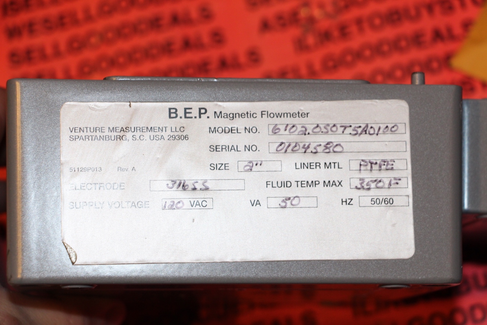 Hersey BEP 6102.050T5A0100 Magnetic Flowmeter For 2″ New
