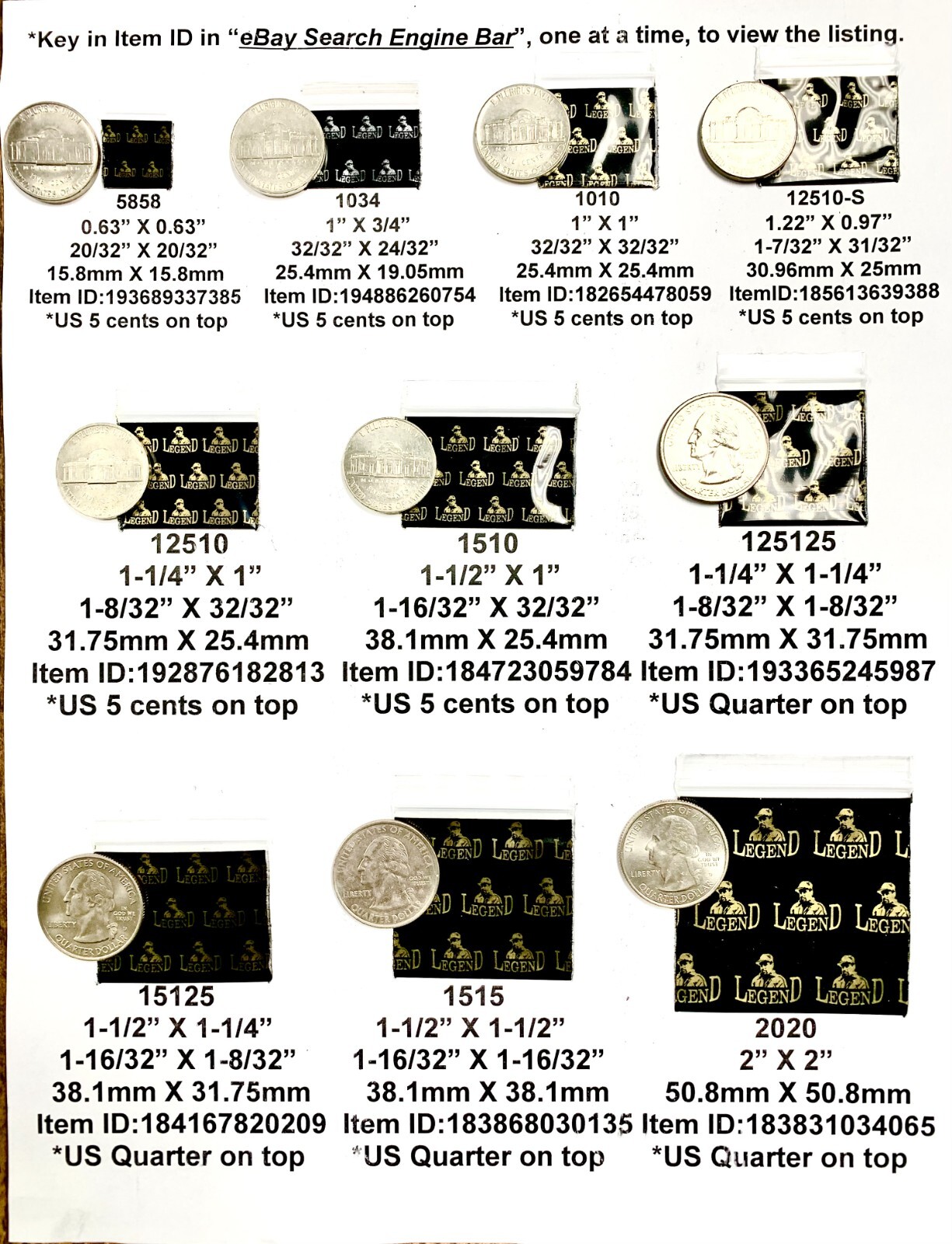 BaggiesSince1987 – 1515 Design Zip Bags METALLIC P 50 D MIX 100PCS, READ DETAILS