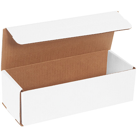 White Corrugated Mailers 10 x 4 x 3″ For Mailing/Shipping ECT-32B 50/Case