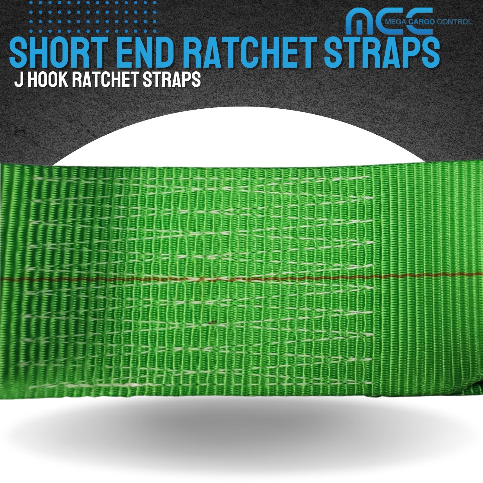 USA 3″ 4″ Ratchet Tie Down Short Fixed End Strap w/ J Hook for Flatbed Truck