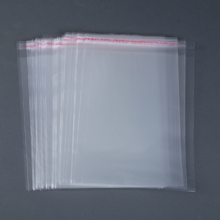 Unsealed Self Adhesive Peel Seal Bags Plastic OPP Clear Cellophane Pack