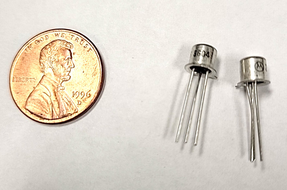 MOTOROLA 2N2646 UniJunction transistors 2pcs .5a 30 V ,TO-18 case =NTE6401 new