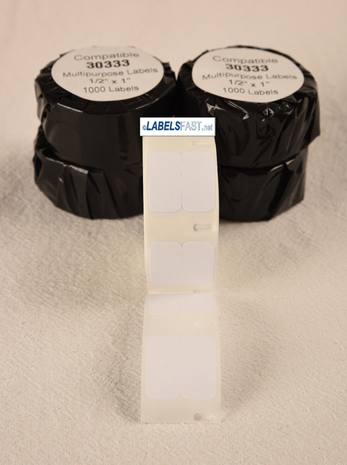 Compatible DYMO 30333 Multipurpose Labels (1/2″ x 1″)-Each Roll has 1000 Labels