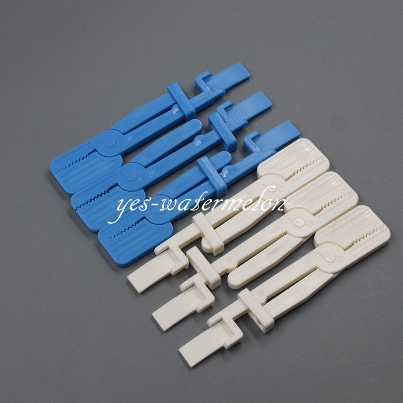 Dental X-Ray Film Holder Snap Plastic Clip Hanger Blue/White 135°C Autoclavable