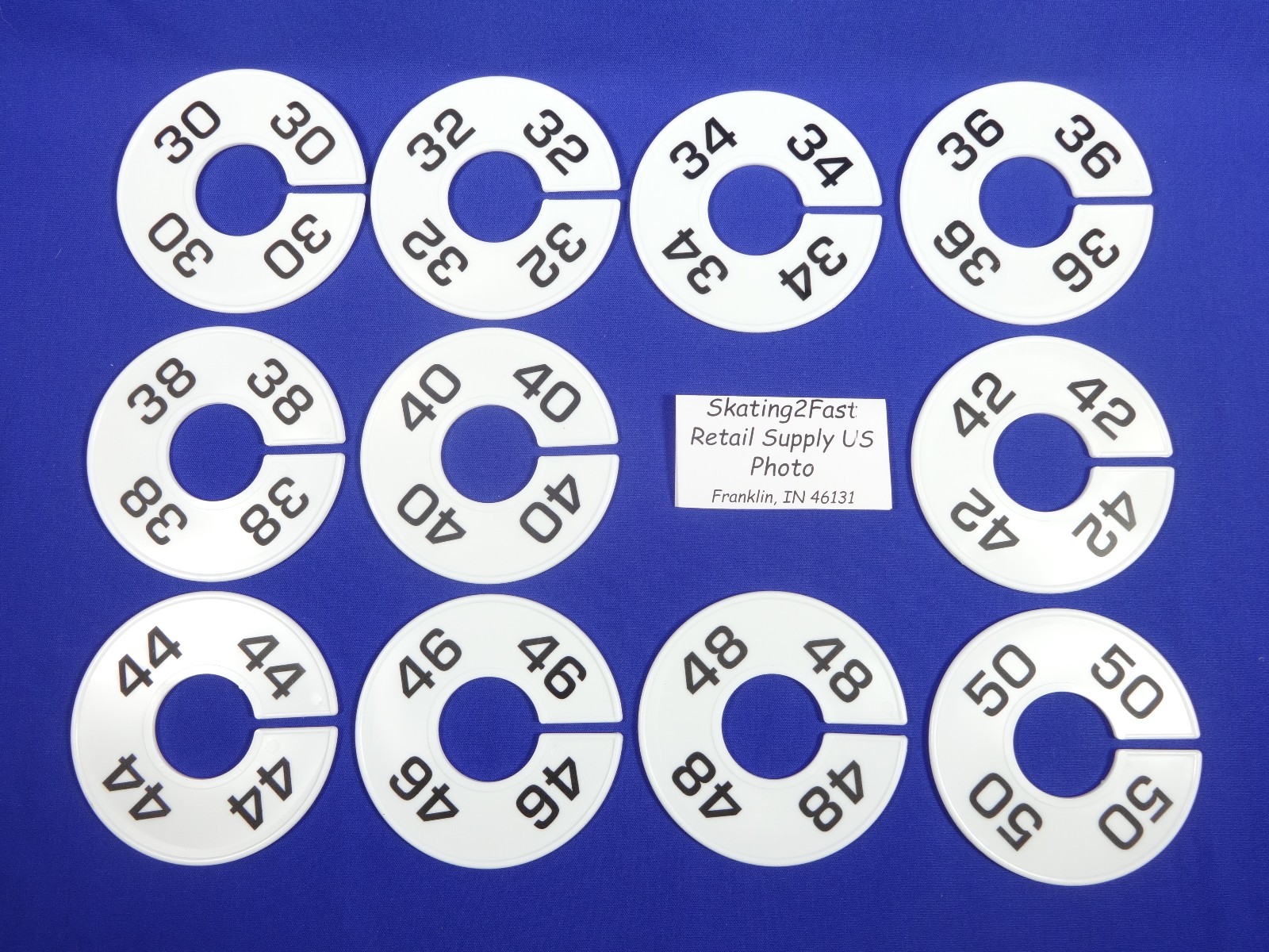 Clothing Rack Round Size Divider Men’s Assortment Hanger Retail Store 30-50