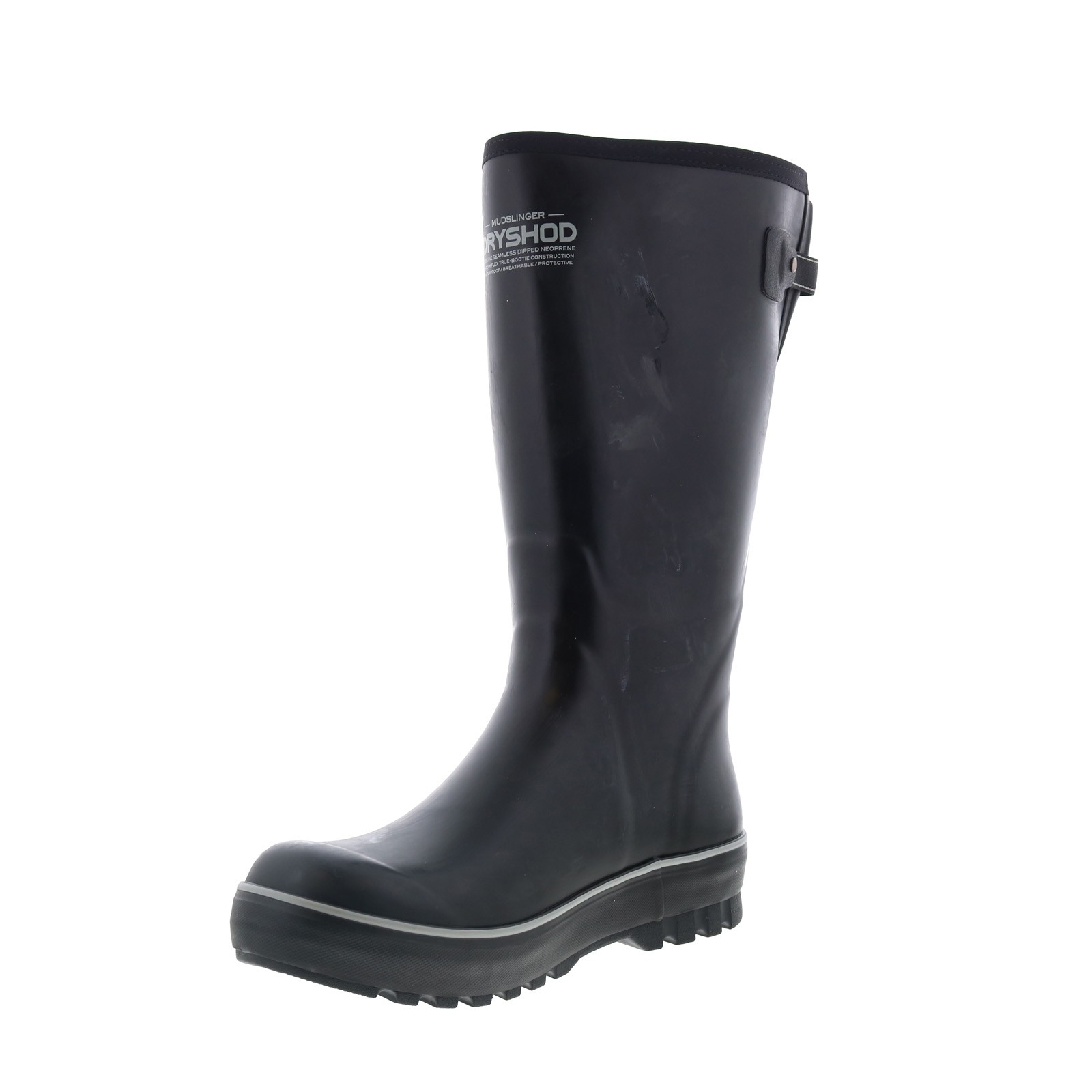 Dryshod Mudslinger HI Gusset Waterproof Mens Black Work & Safety Boots