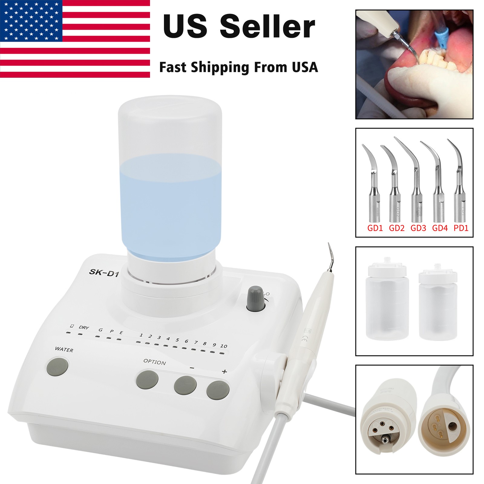 Dental Ultrasonic Scaler fit DTE SATELEC SK-D1( Auto Dosing 2 Bottles) / SK-P3