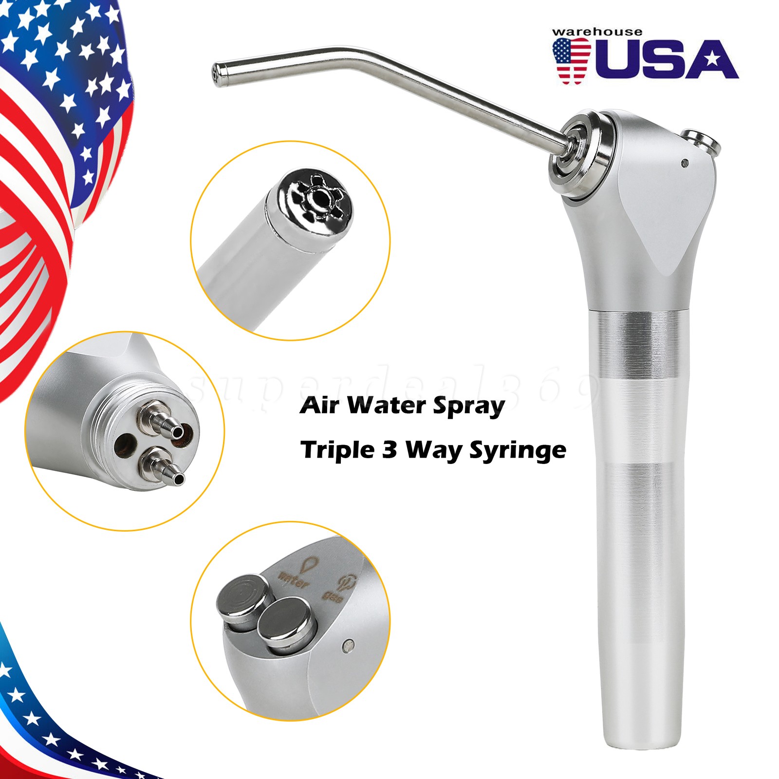 Dental Latch Type Prophy Polishing Brushes brush Flat Nylon Bristles # 1