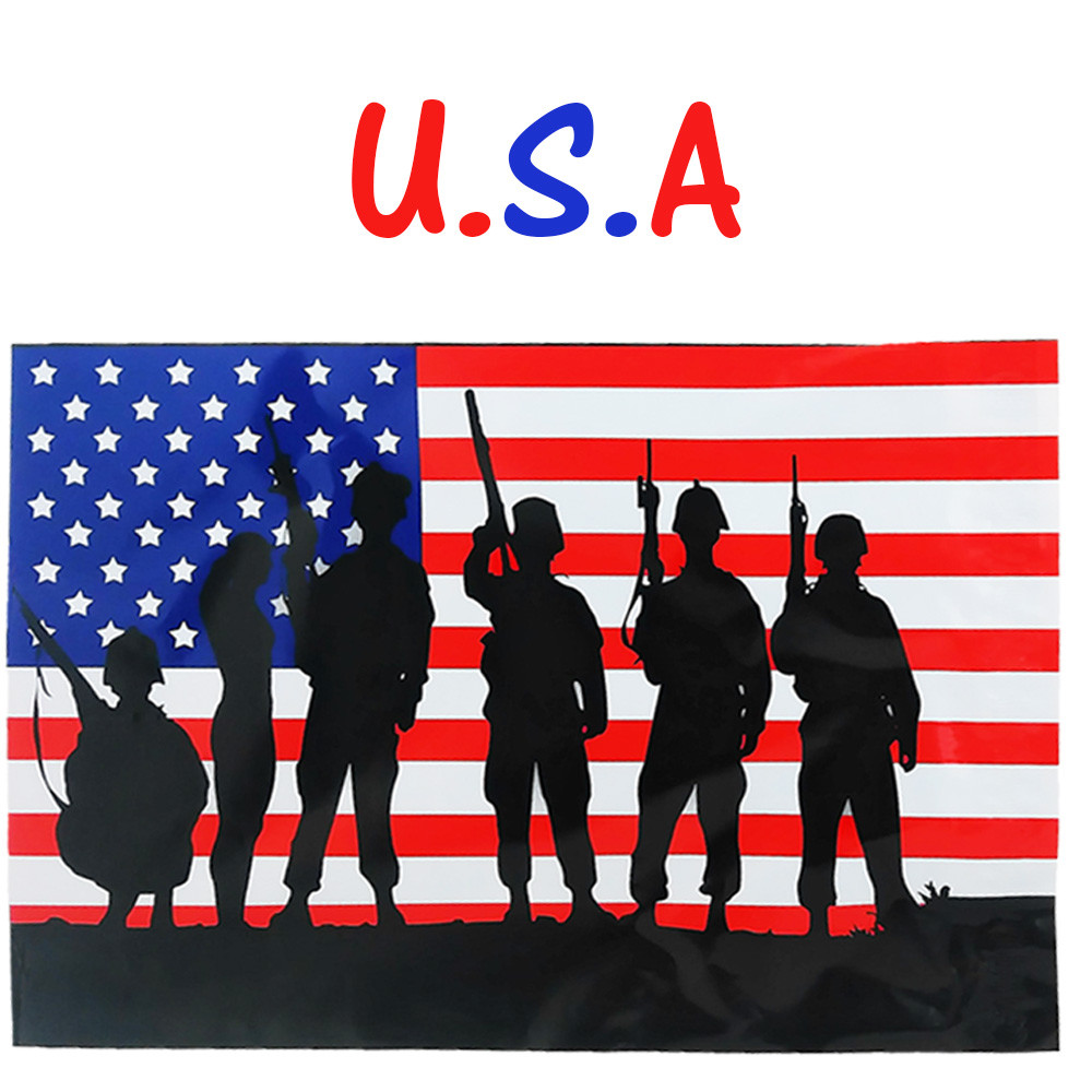 10×13, 12×15 U.S Soldier Patriotic Poly Mailers, Custom Flag Shipping Envelopes