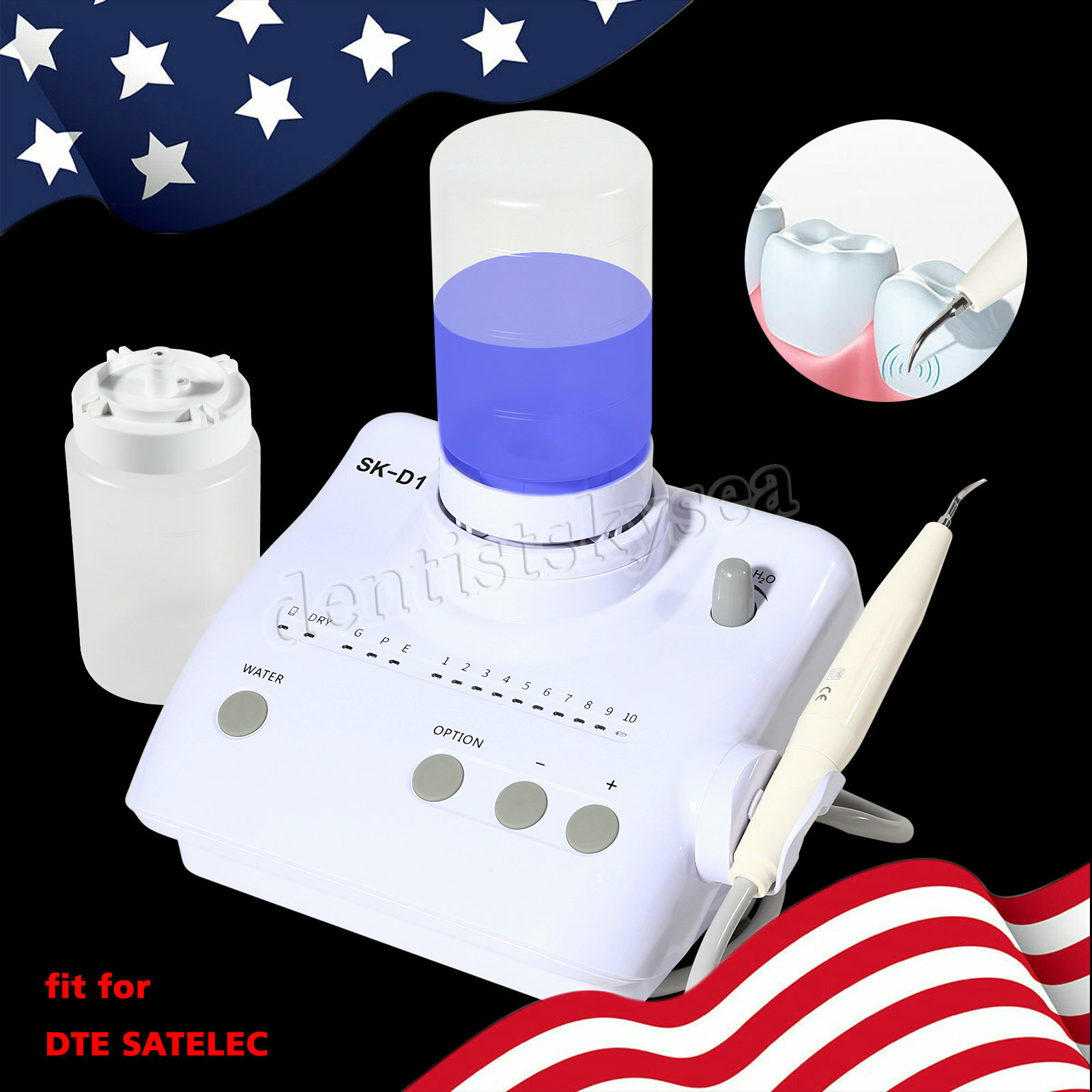 Ultrasonic Piezo Scaler Water Bottles Handpiece Fit for DTE SATELEC SK-D1 Dental