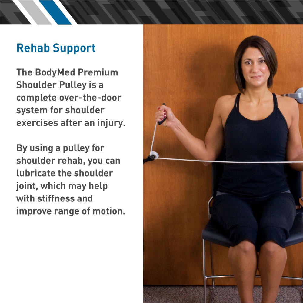 BodyMed Premium Shoulder Pulley – at-Home Rehab System – Over-The-Door