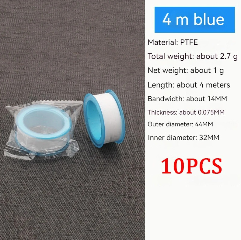 10pcs White PTFE Thread Seal Tape 14mm Plumbing Leak Proof Pipe Tape – NEW