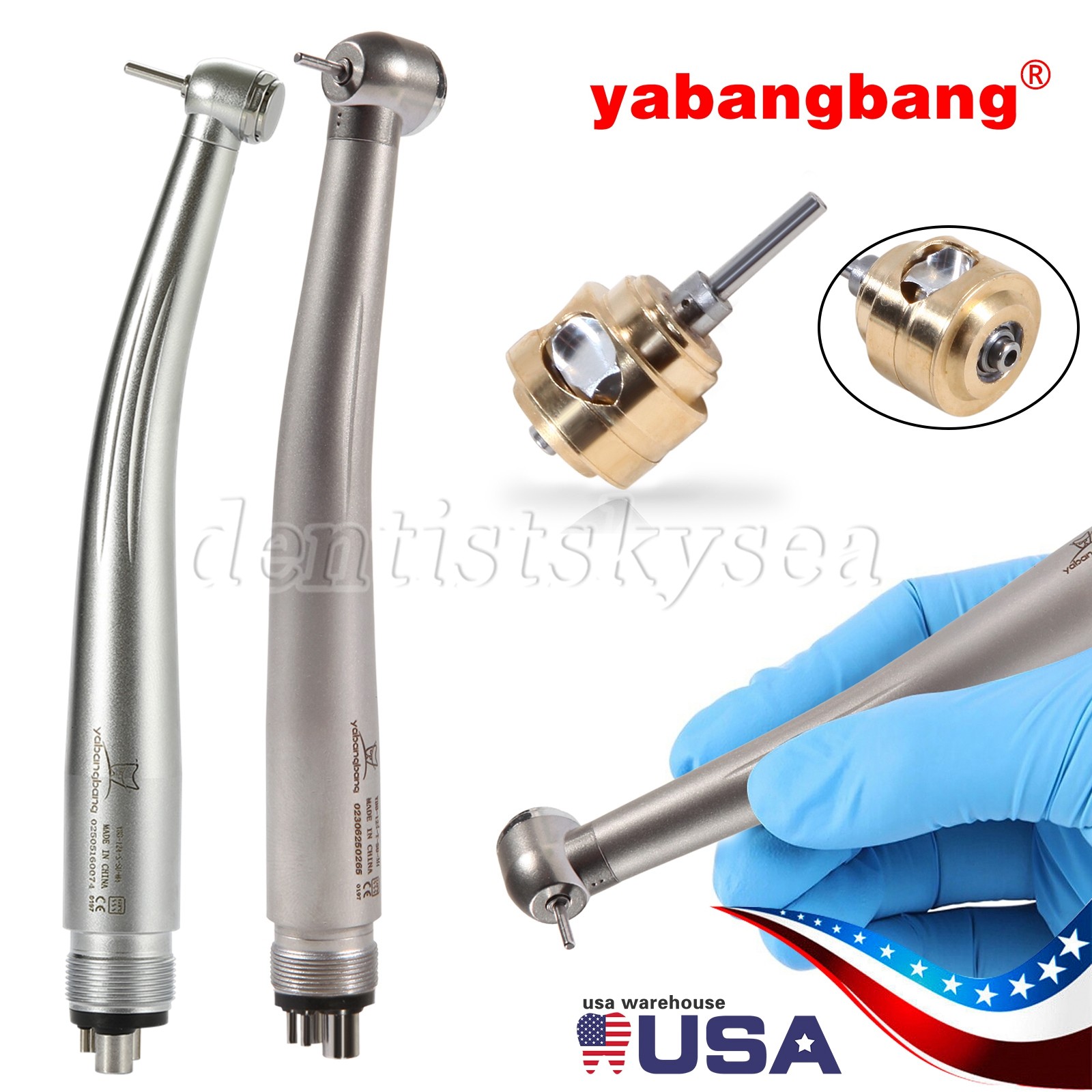 Big/Mini Small Head Dental High Speed Handpiece Pediatric Kid 4HOLES