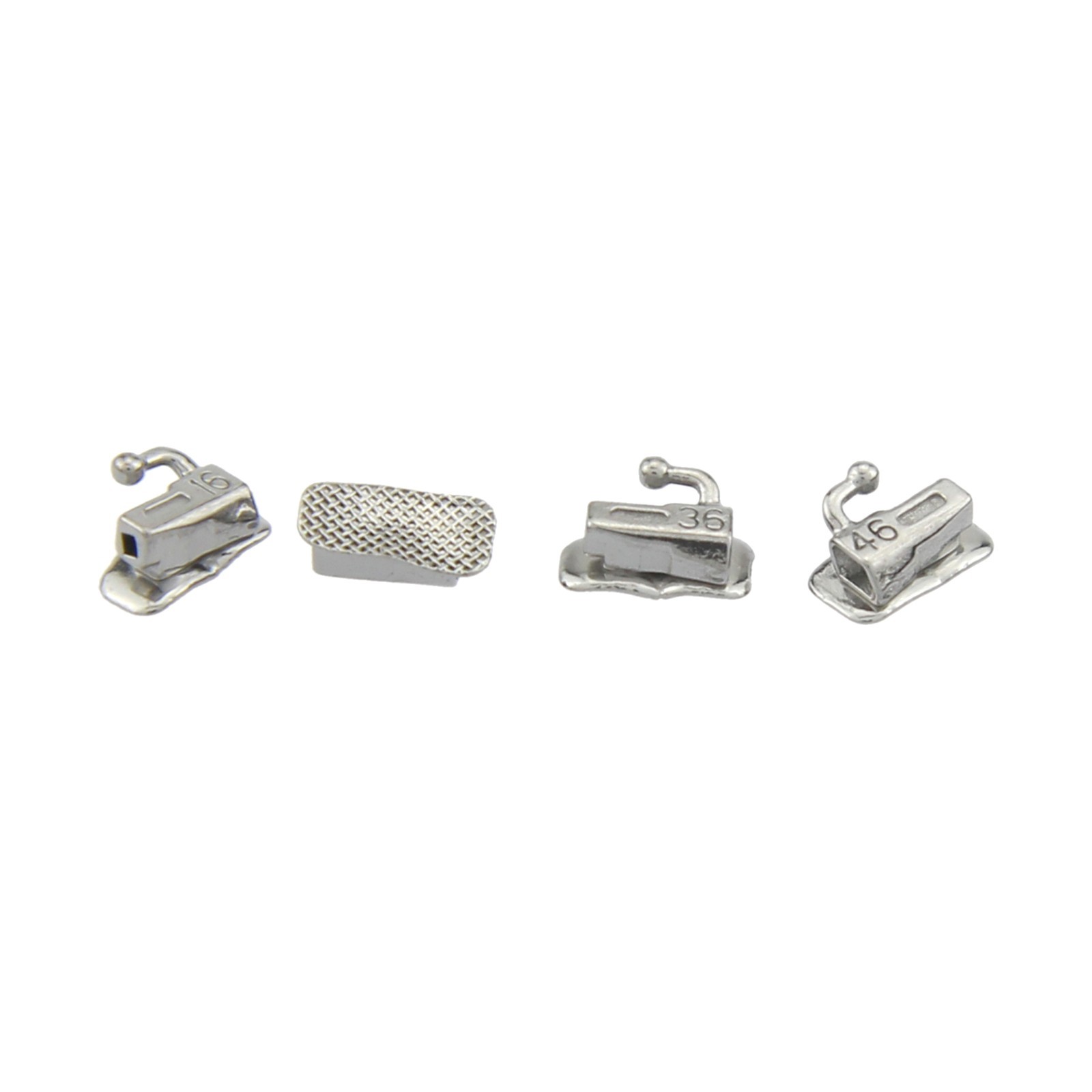 80pcs Dental Orthodontic Buccal Tubes 1st 2nd Molar MBT Roth 022 Bondable Mesh