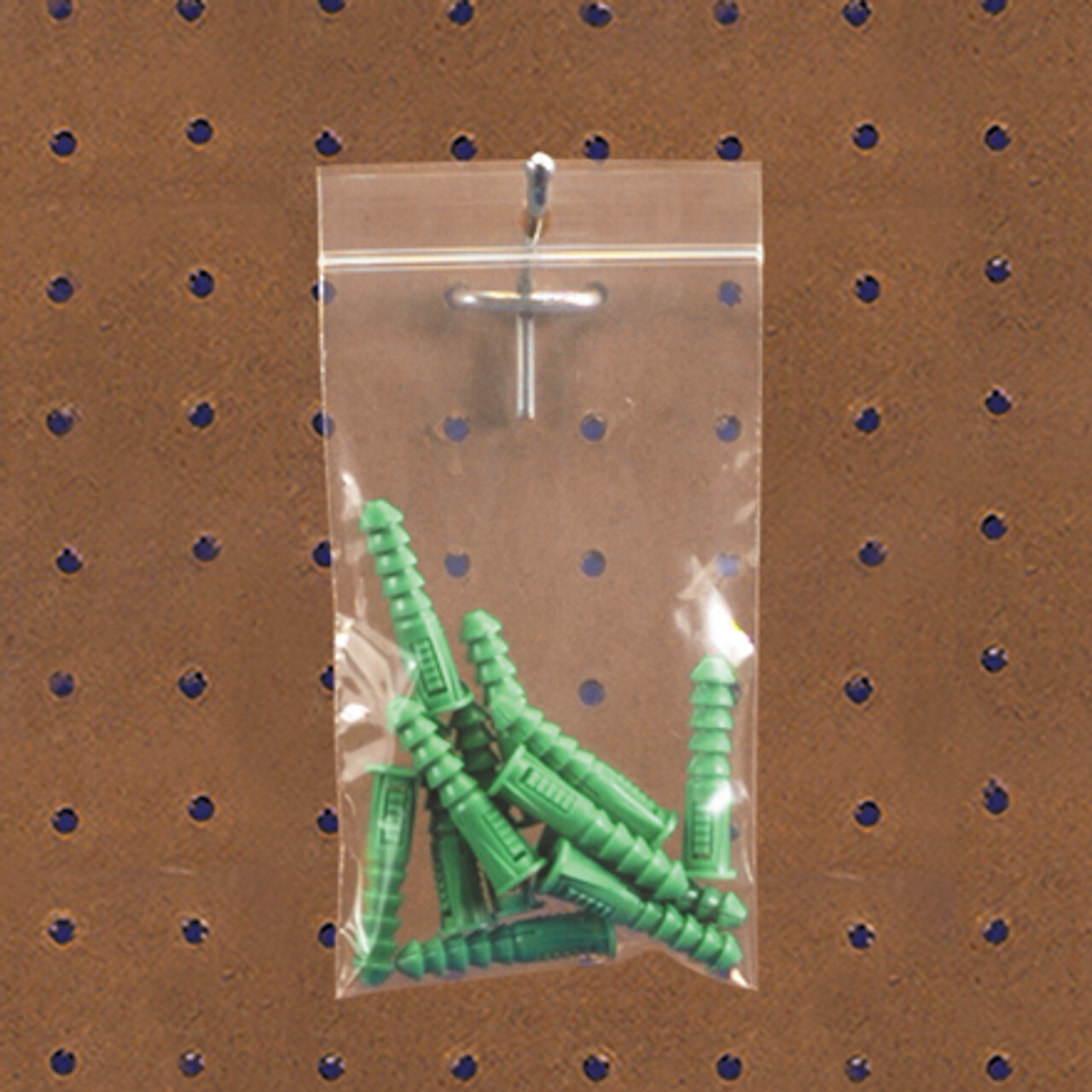 500 – 2″ x 3″ Zip Seal Reclosable 2Mil Plastic Top Lock Bags Hang Hole Jewelry
