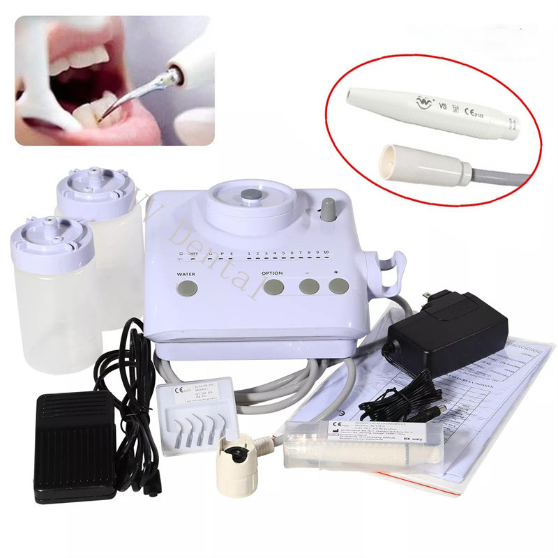 Dental Ultrasonic Scaler Machine 2 Bottles Handpiece Tips Fit DTE Satelec SK-D1