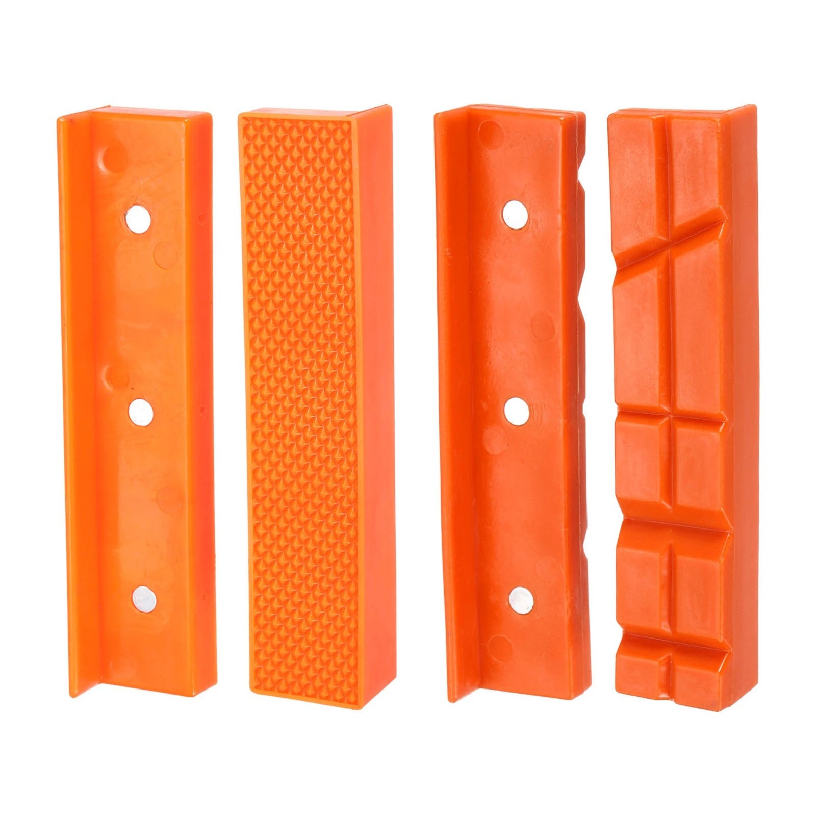 1 Pair Orange 4/5/6/8″ Soft Vise jaws Magnetic Reversible Pads Cover Rubber