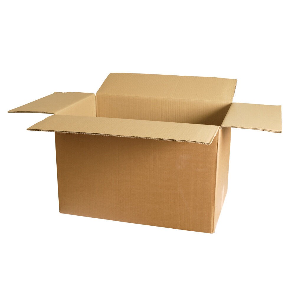 5 12x10x8 Kraft Brown Corrugated Shipping Boxes Multi-Depth 44 ECT Single-Wall