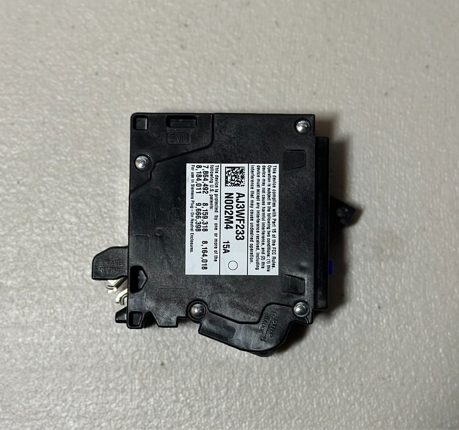 10 PCS SIEMENS QA115AFCN 15A AFCI PLUG ON NEUTRAL (NO PIGTAIL WIRE) NEW