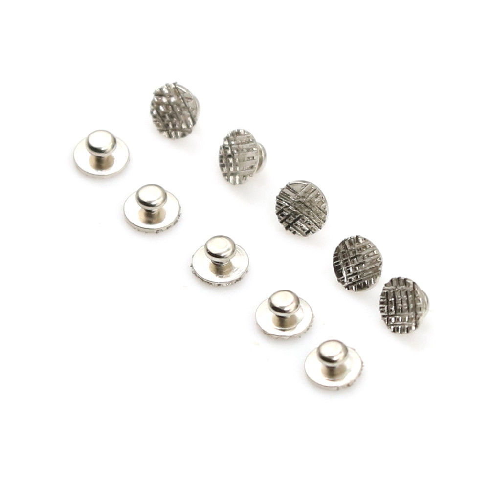 100 Pcs 10 Packs Dental Orthodontic Lingual Buttons for Bondable Round Base