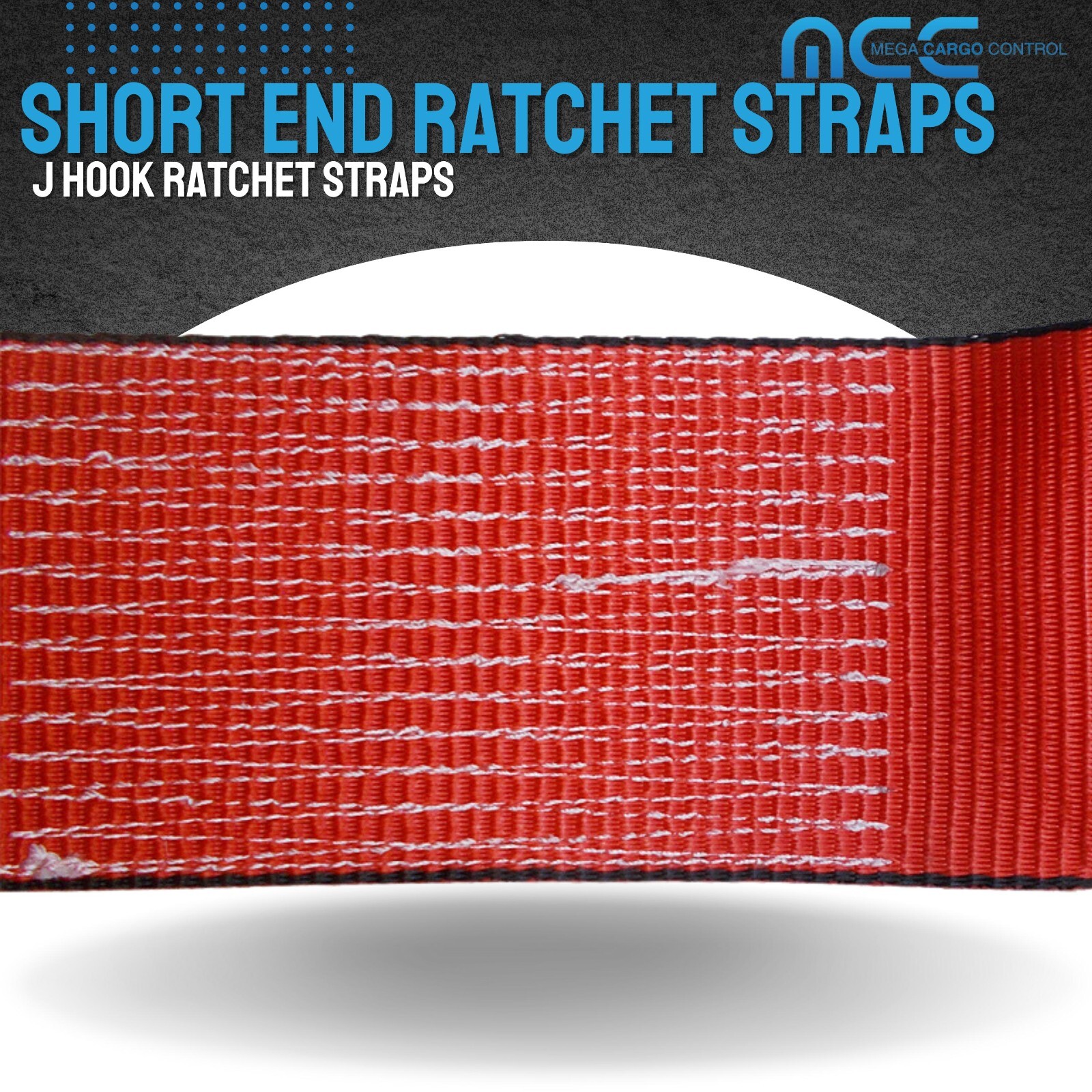 USA 3″ 4″ Ratchet Tie Down Short Fixed End Strap w/ J Hook for Flatbed Truck