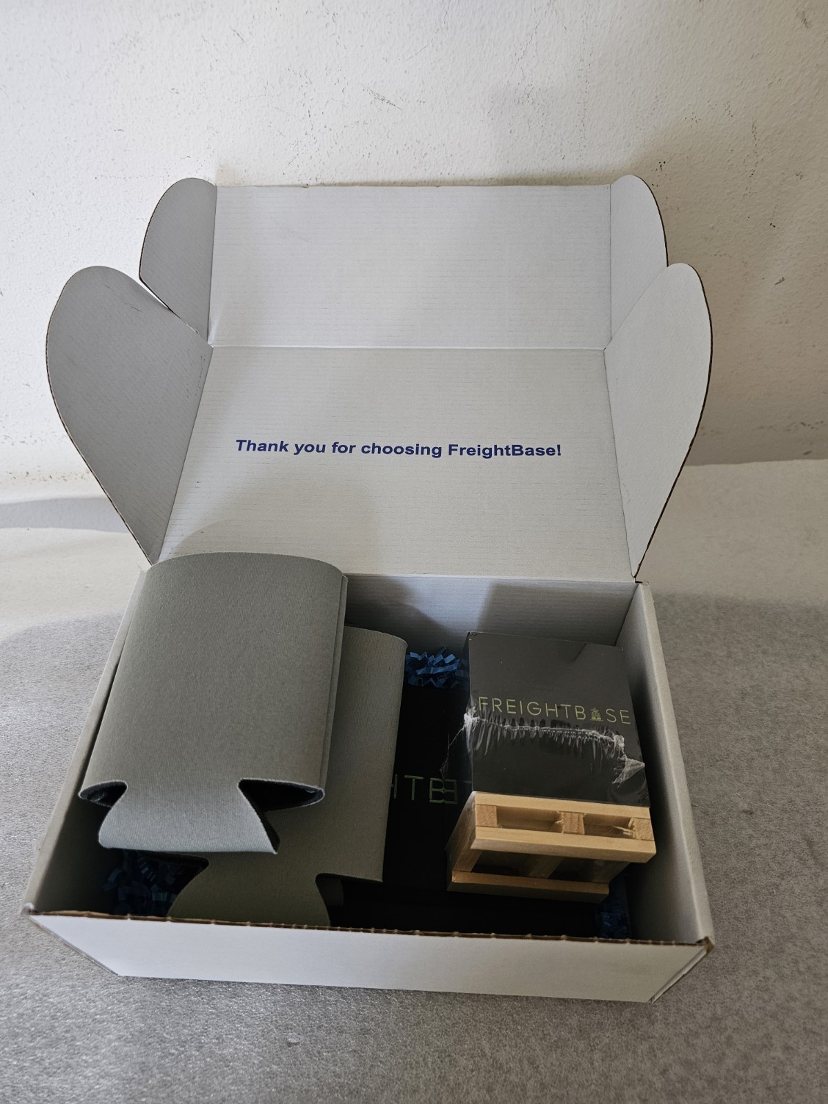 Promotional Gifts from FreightBase, Post Its, Notebook & 3 Coozies, New