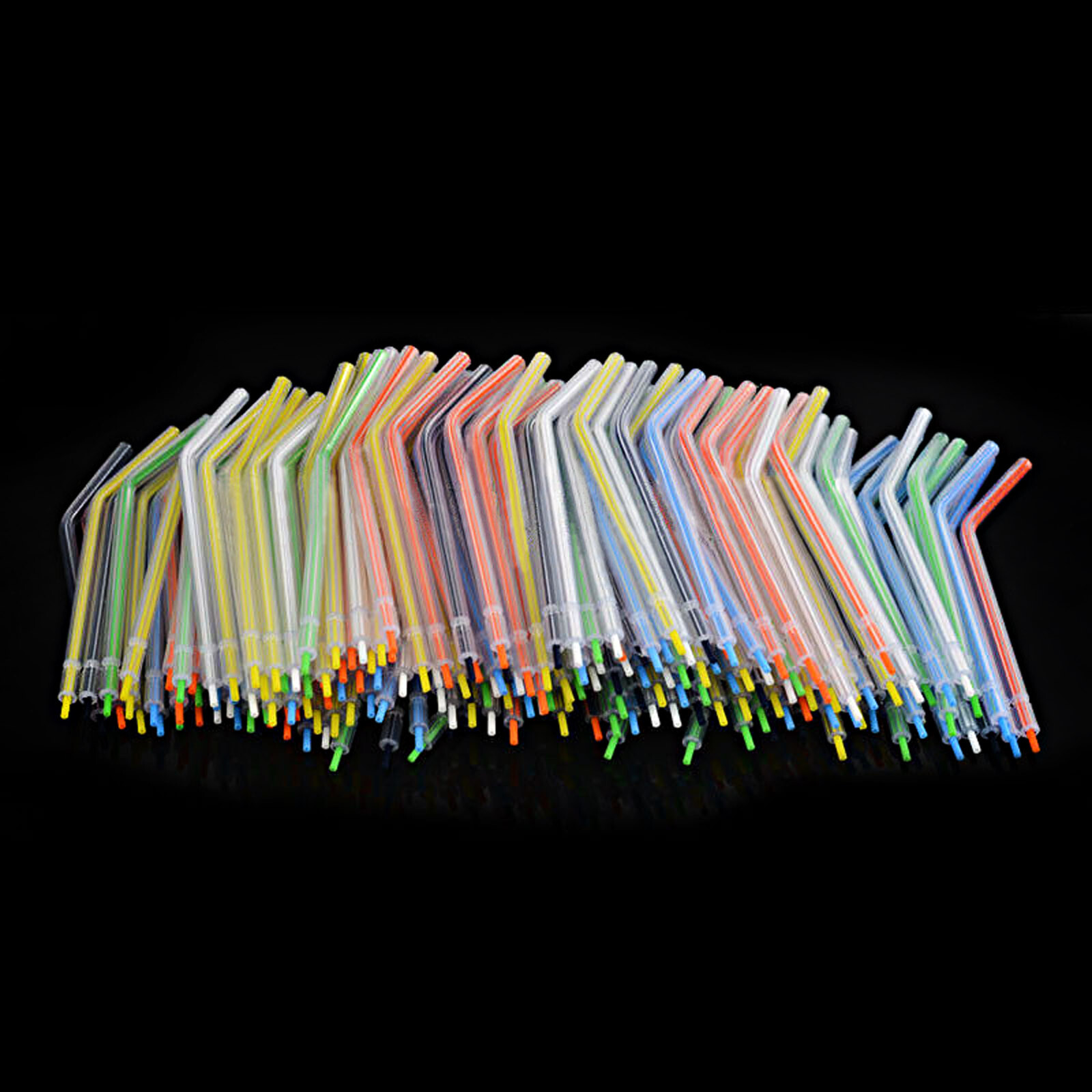 Dental 3-Way Air Water Spray Triple Syringe Disposable Tips Nozzles Tubes Mixed