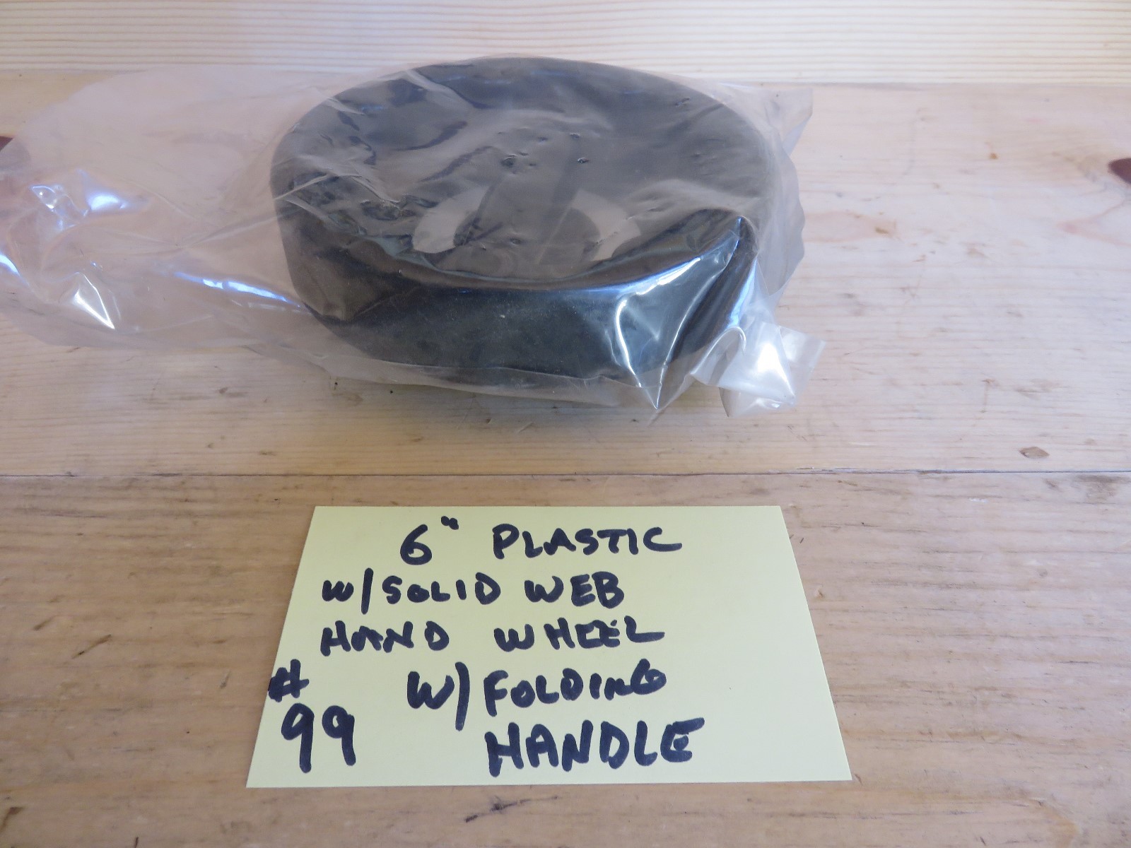 6 5/16″ Plastic Handwheel w/Solid Web and Revolving and Folding Handle (#99-C-2)