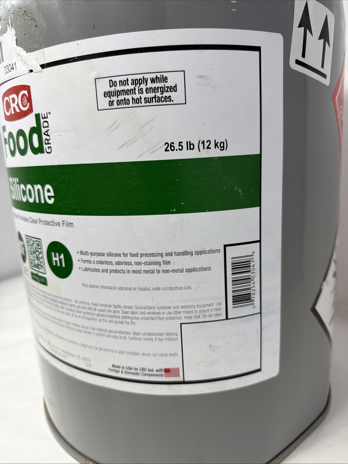 CRC 03041 General Purpose Dry Lubricant, 26.5lb, 5 Gallons, Food Grade, NSF H1