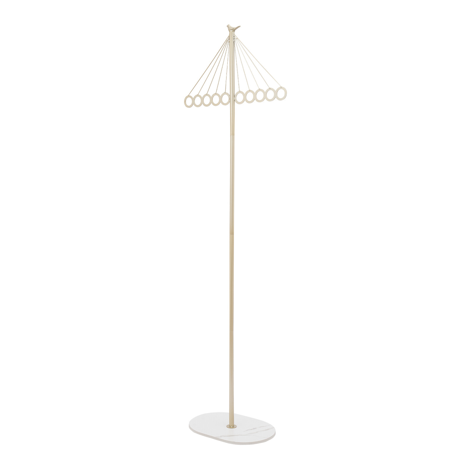 ?Coat Shelf Metal Clothing Display Rack Entrance Clothing Rack with 10 Hooks