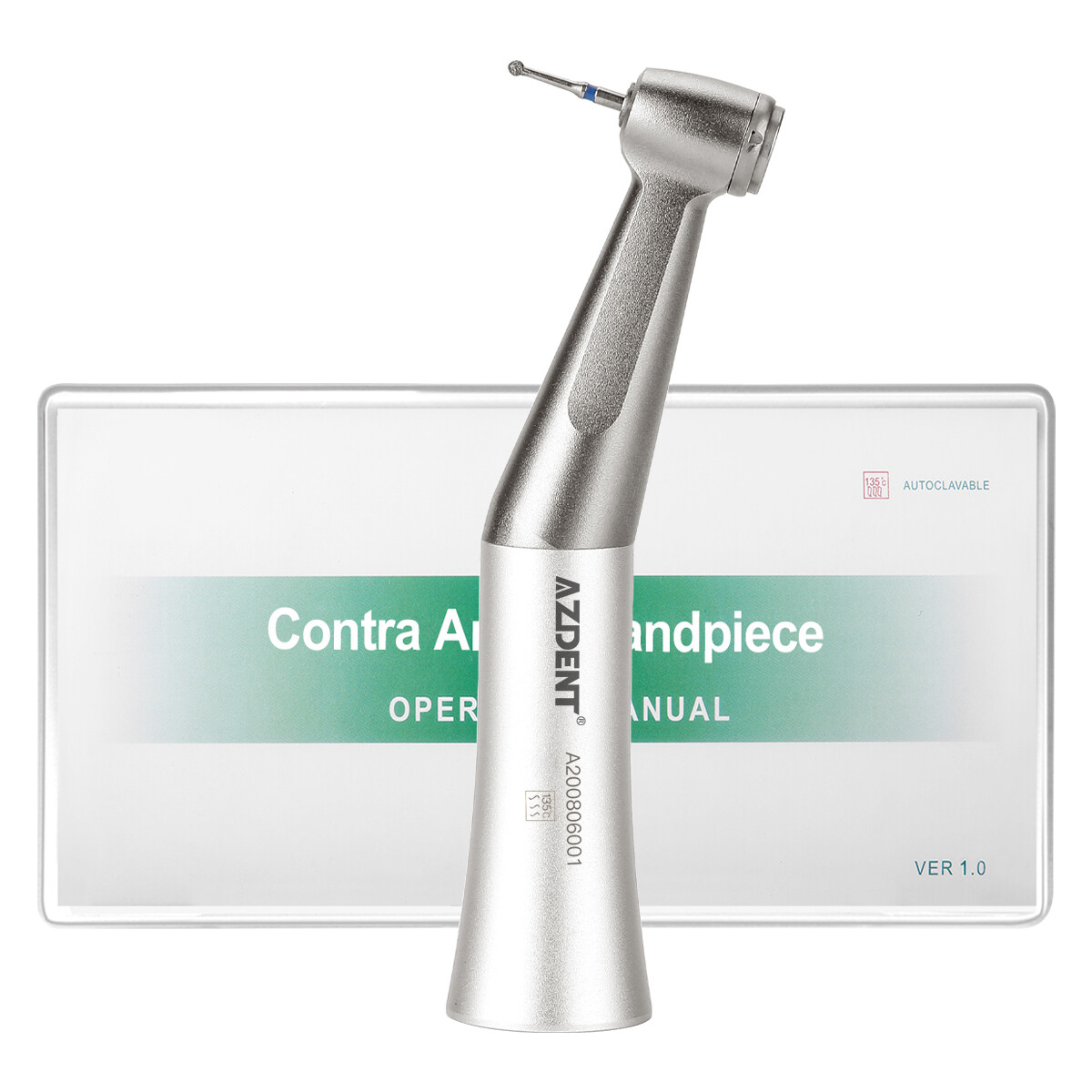 Dental Contra Angle Low Speed Handpiece / Silicone Polishing Prophy Brushes US