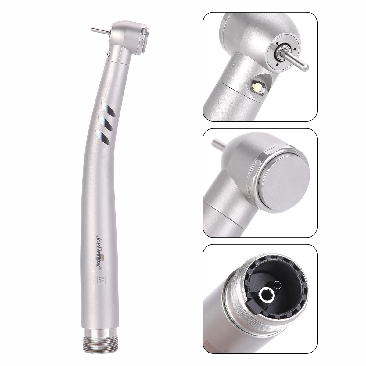 Dental LED Fiber Optic High Speed Handpiece/Polishing White/ Green Stone FG Burs
