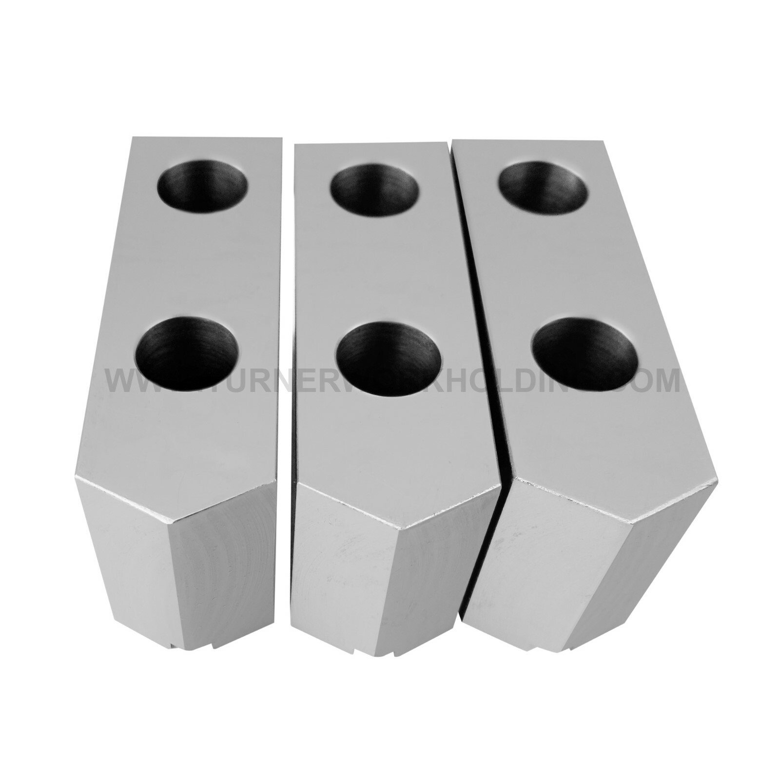 AMERICAN STANDARD ALUMINUM SOFT JAWS FOR TONGUE & GROOVE 6″ CHUCK 1.5″ HT (3 PC)