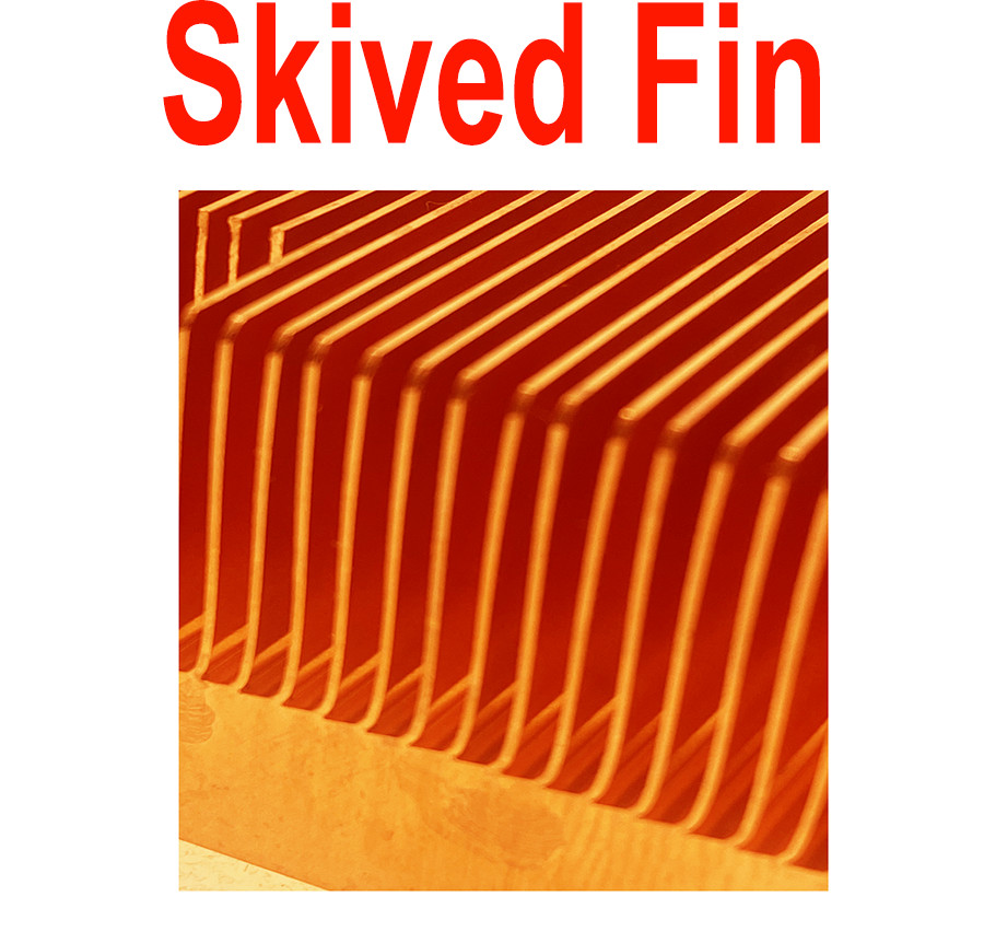 1.6 LBS Heavy Duty Pure Copper Heatsink Skiving Fin (3.5 x 3 x 1 INCH)