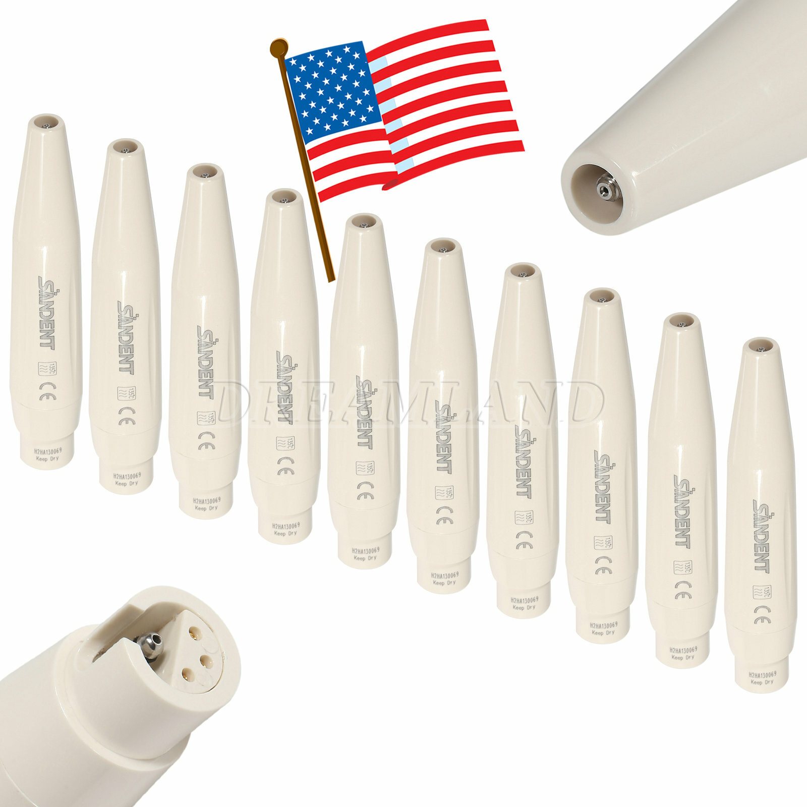 SANDENT Dental Ultrasonic Piezo Scaler Handpiece Fit DTE SATELEC Tips SK-D1