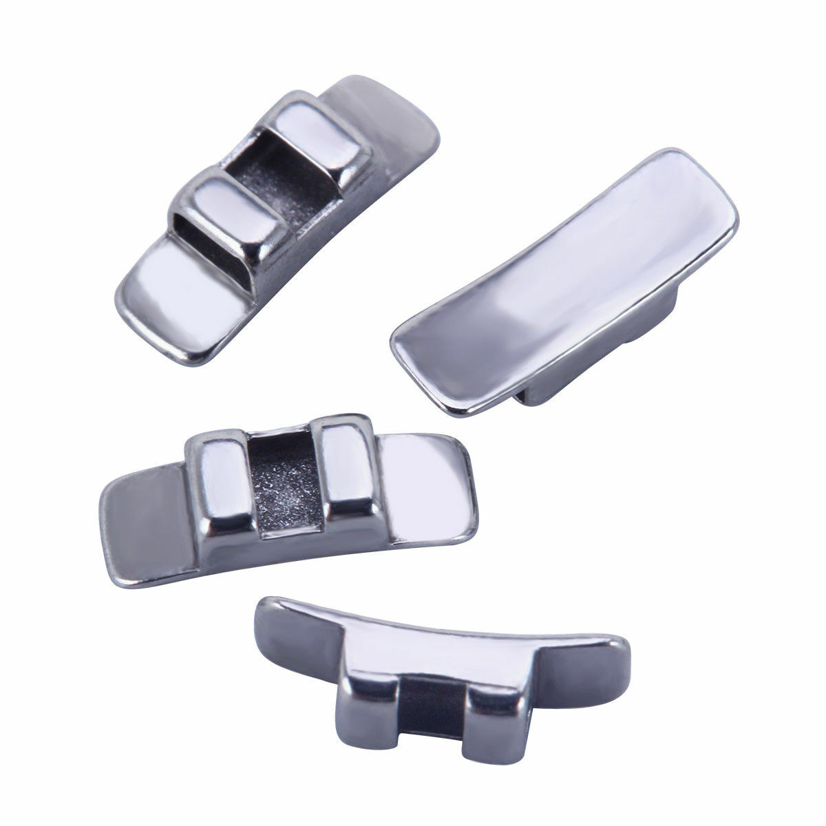 100 Pcs 10 Packs Dental Orthodontic Lingual Sheath No Hook Stainless Steel