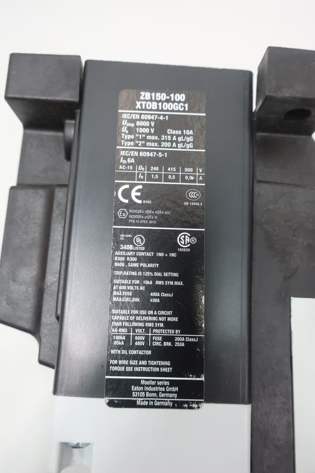 Eaton XTOB100GC1 Overload Relay 70-100a Amp