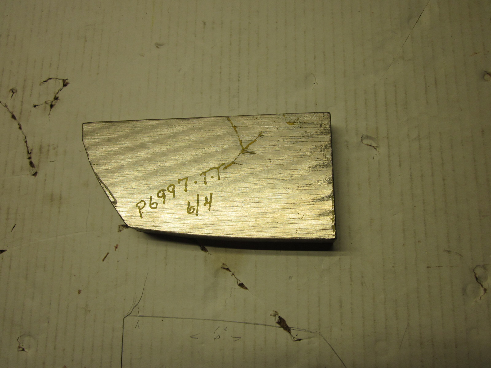 Titanium Billed 4.5 Lbs Aerospace test piece 1.10″ thick