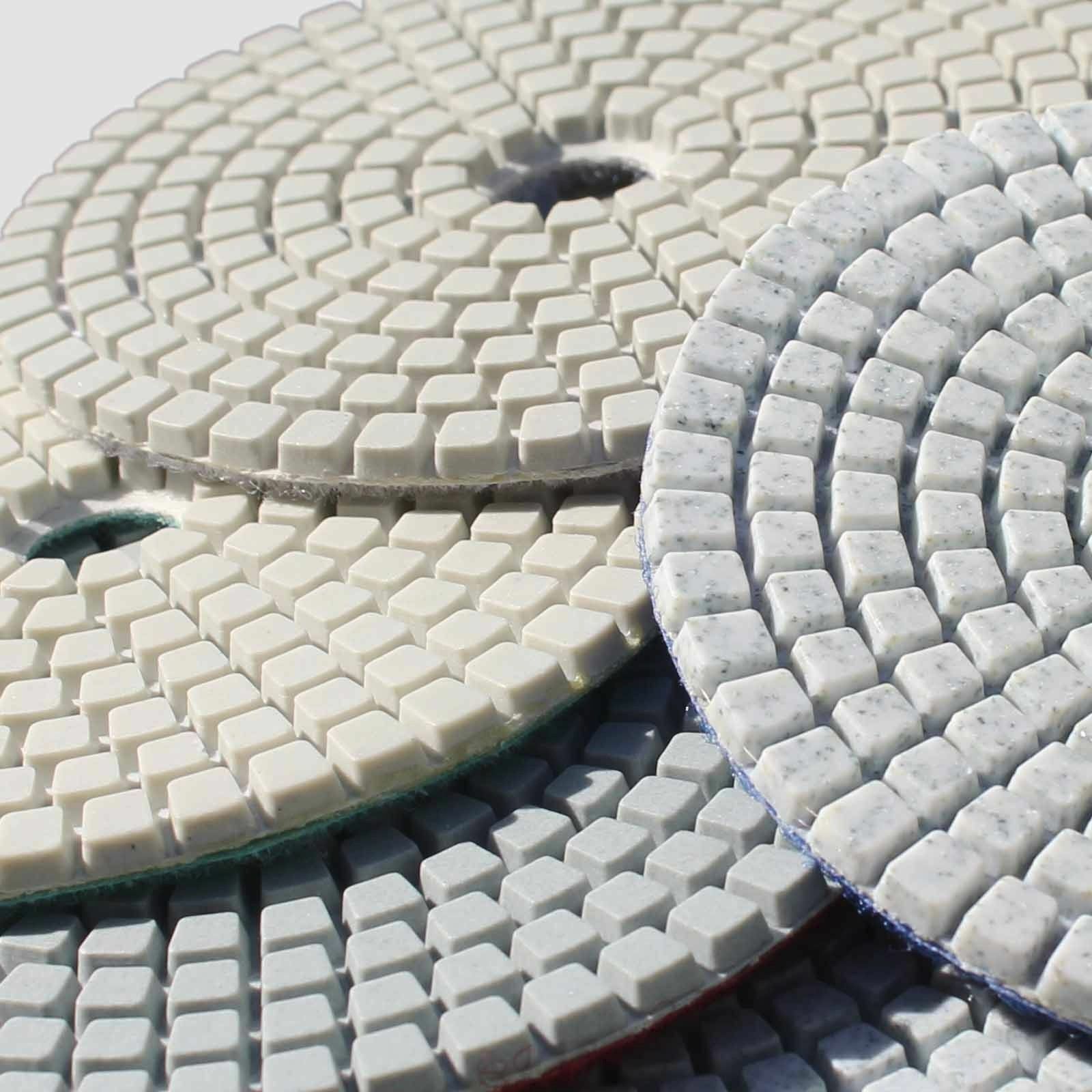 6″ Diamond Polishing Pad 6 PCS Granite Concrete Grit 50 100 200 400 800 6000