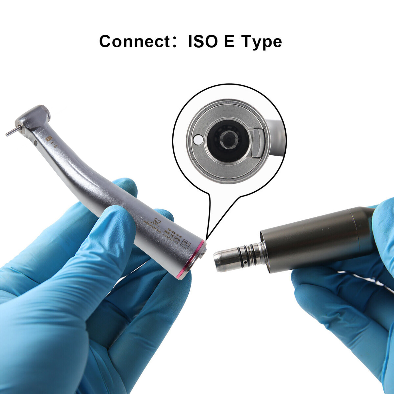 Dental 1:5 LED Fiber Optic Contra Angle Handpiece Fit NSK Ti-MAX X95L