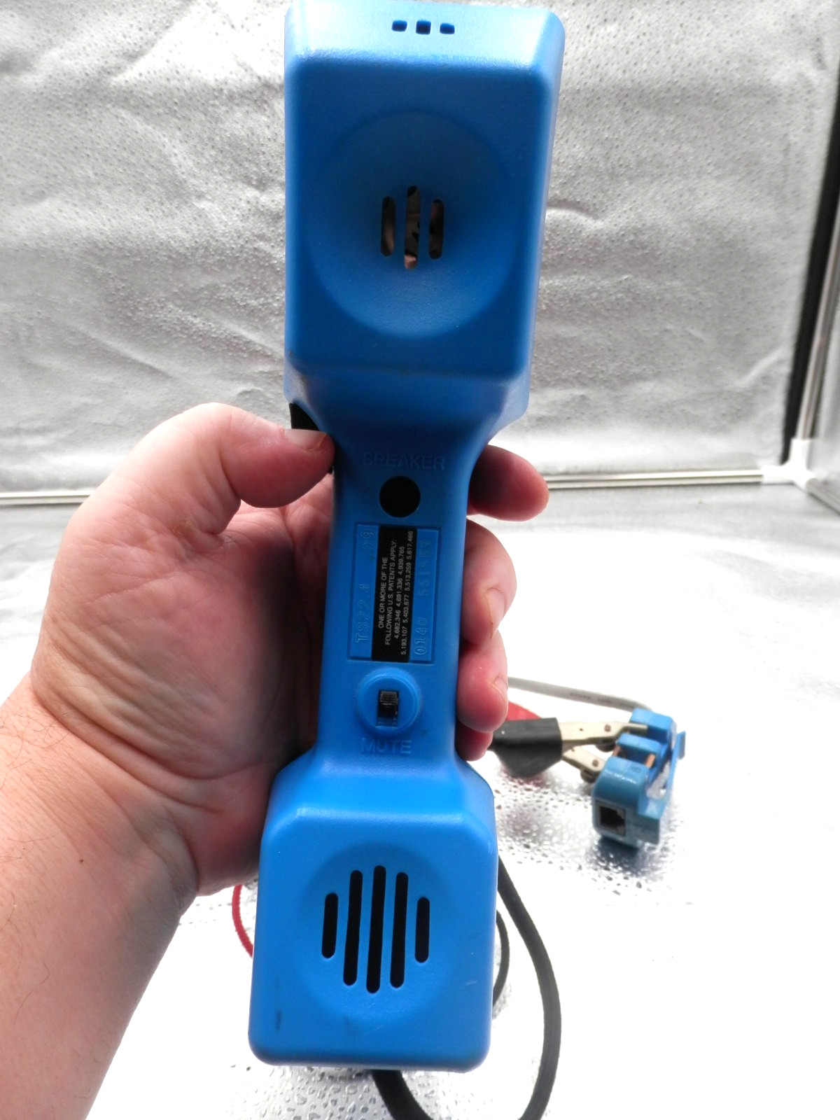 Jensen JTS-22 Hands Free Two Way Telephone Line Tester/Speaker/Clips-Free Ship