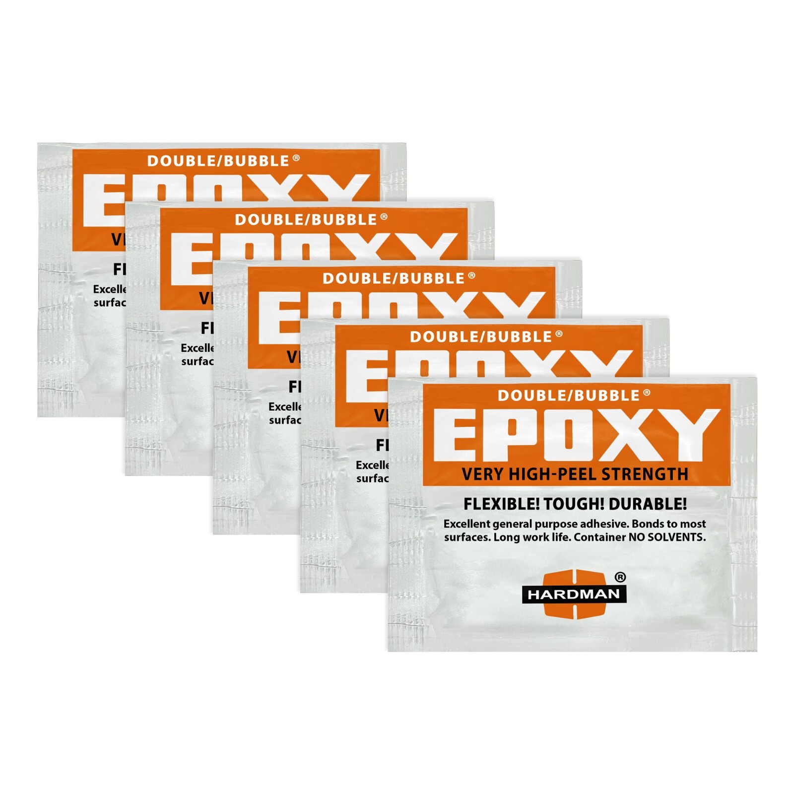 Hardman Double Bubble Orange High Peel Strength Epoxy – 04007 (5 pack)